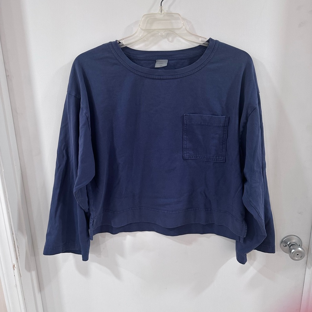 Calia cropped sleeve heavy weight tee